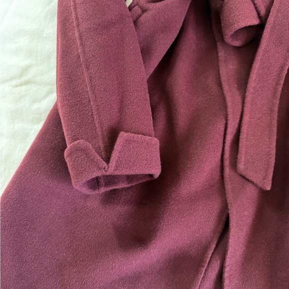 Soia & Kyo BRIDGETTE-N Merlot Women's Wool Belted Coat R13A - Picture 5 of 11